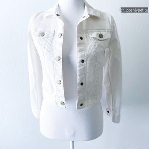 Gap kids regular white gap jean jacket